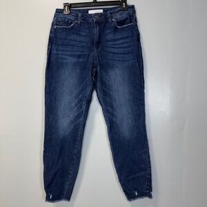 KanCan High Rise Skinny Jeans Raw Hem Dark Wash‎ KC8558D 11/29